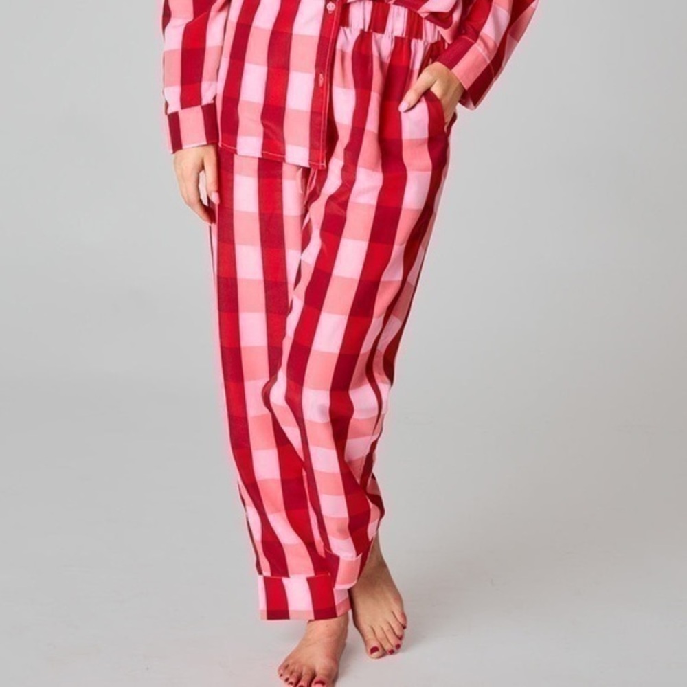 Buddy Love JAM JAM PAJAMA pant - valentines check pants only NWT